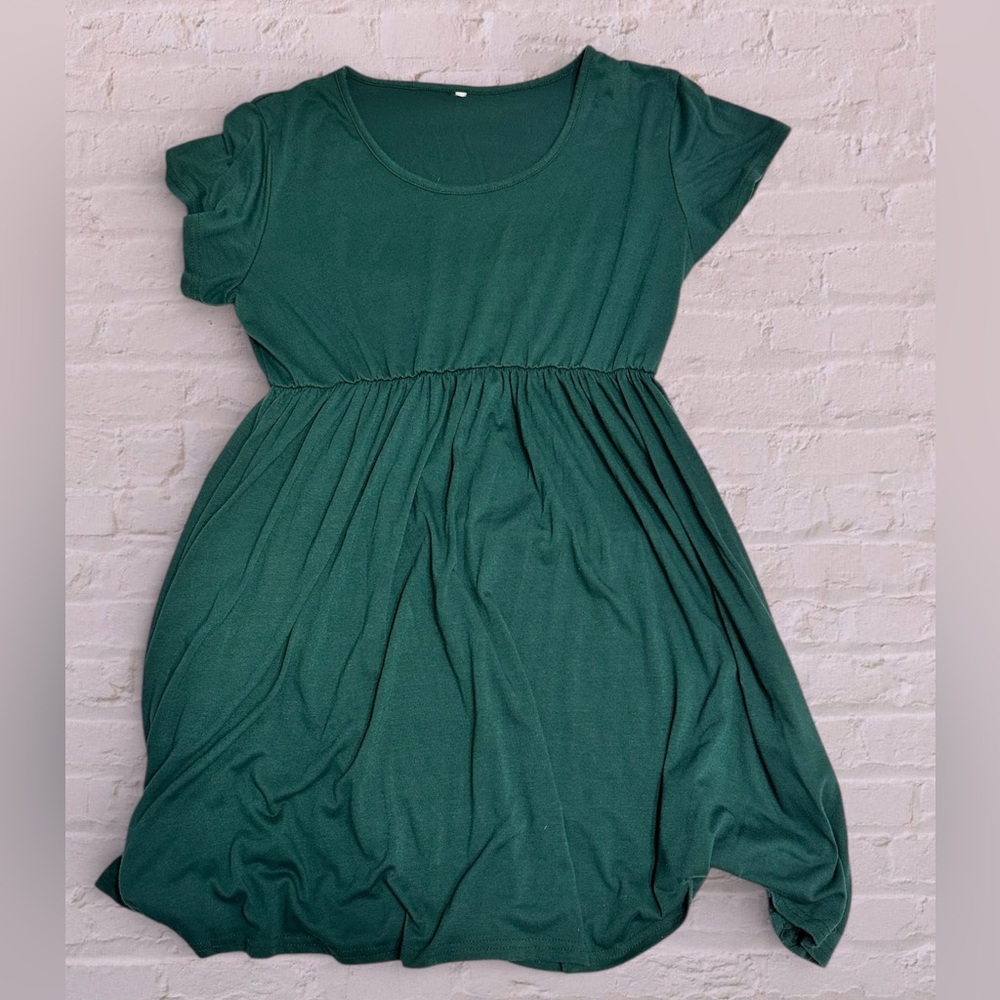 Green Kids Casual Dress